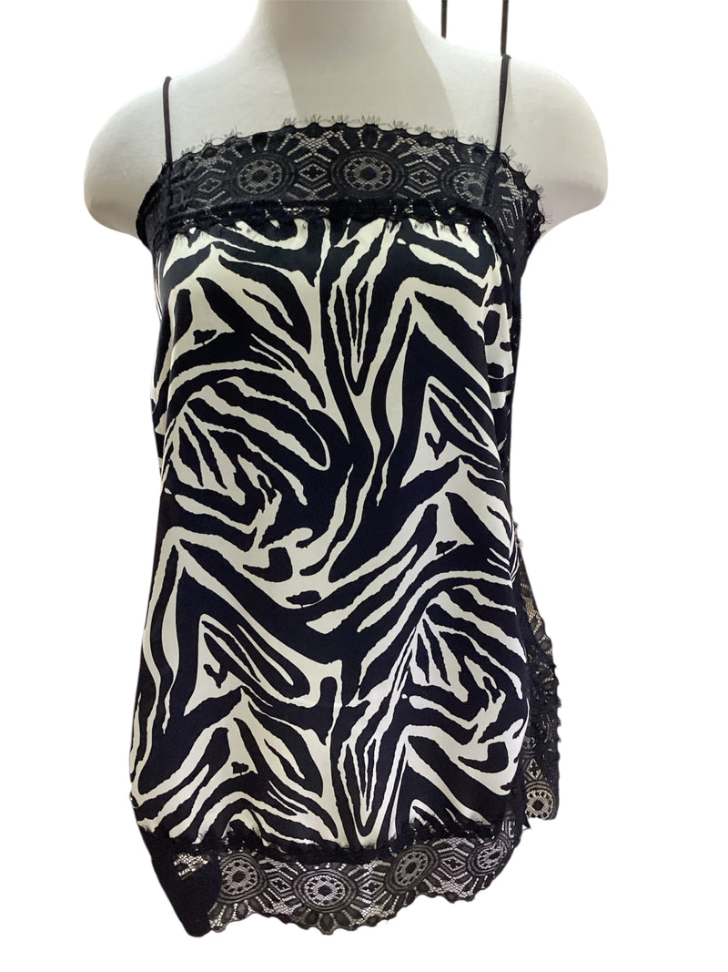 Zebra Lace Top