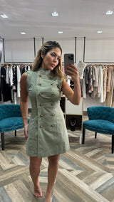 Napoleón Olive Dress
