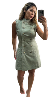 Napoleón Olive Dress