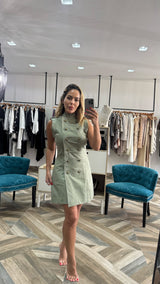 Napoleón Olive Dress