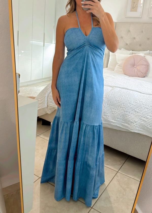 Denim Maxi Dress