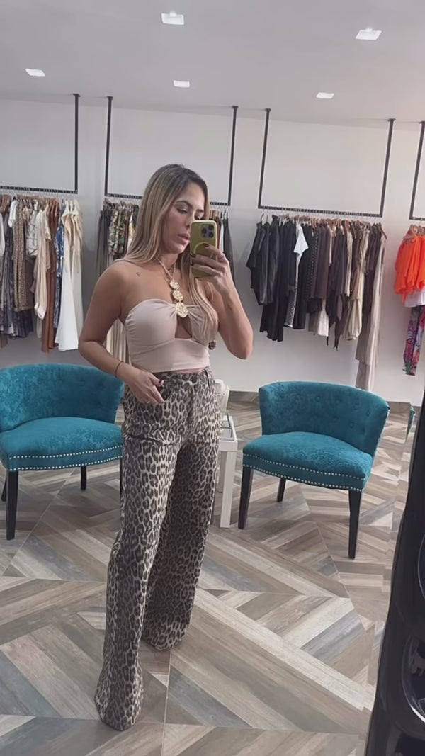 Animal Print Jeans