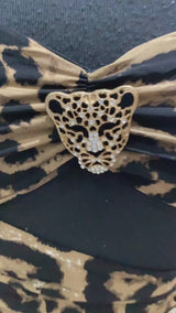 Strapless Animal Print Dress