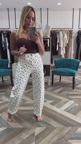 Brown Dots Jeans