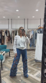 Floral  Jean