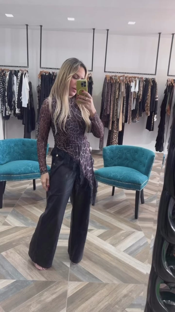 Black Pleather Pants