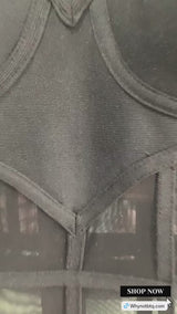 Mesh Corset Maxi Dress