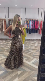 Kira Animal Print Dress