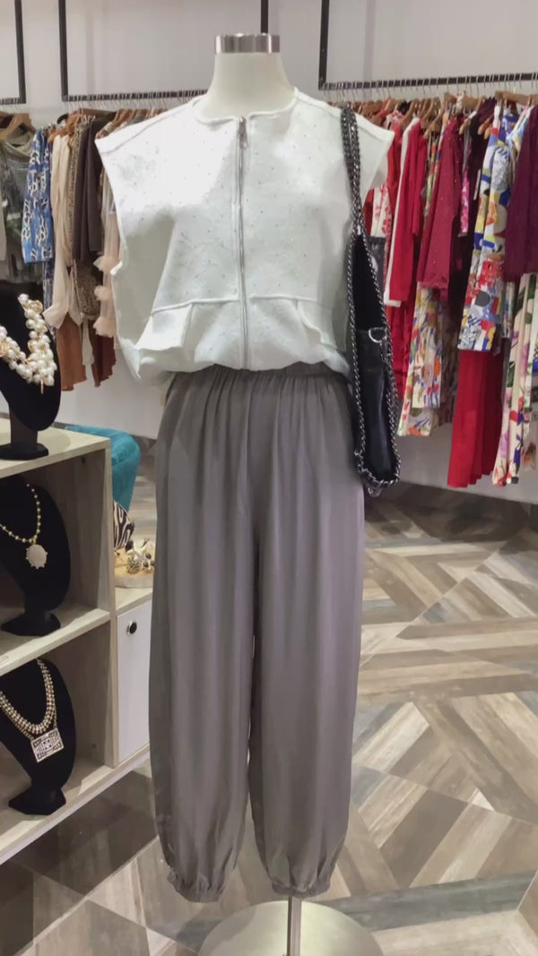 Silver Bubble Pants