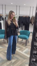 Valeria Black Blouse