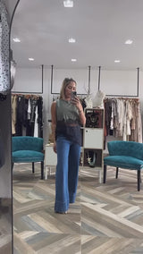 Olive Lace Top