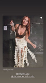 Fringe Midi Skirt