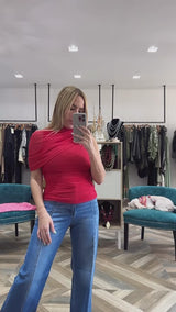 Red Mesh Top