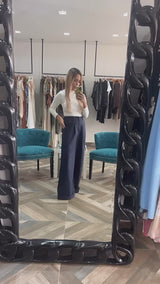 Elastic Solid Pants