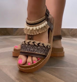 New Mex Zebra Sandals