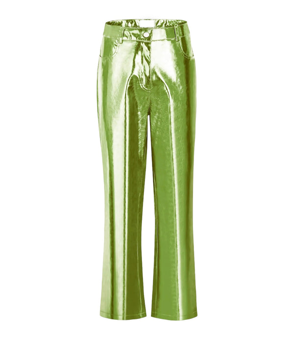 Metallic Green Pants